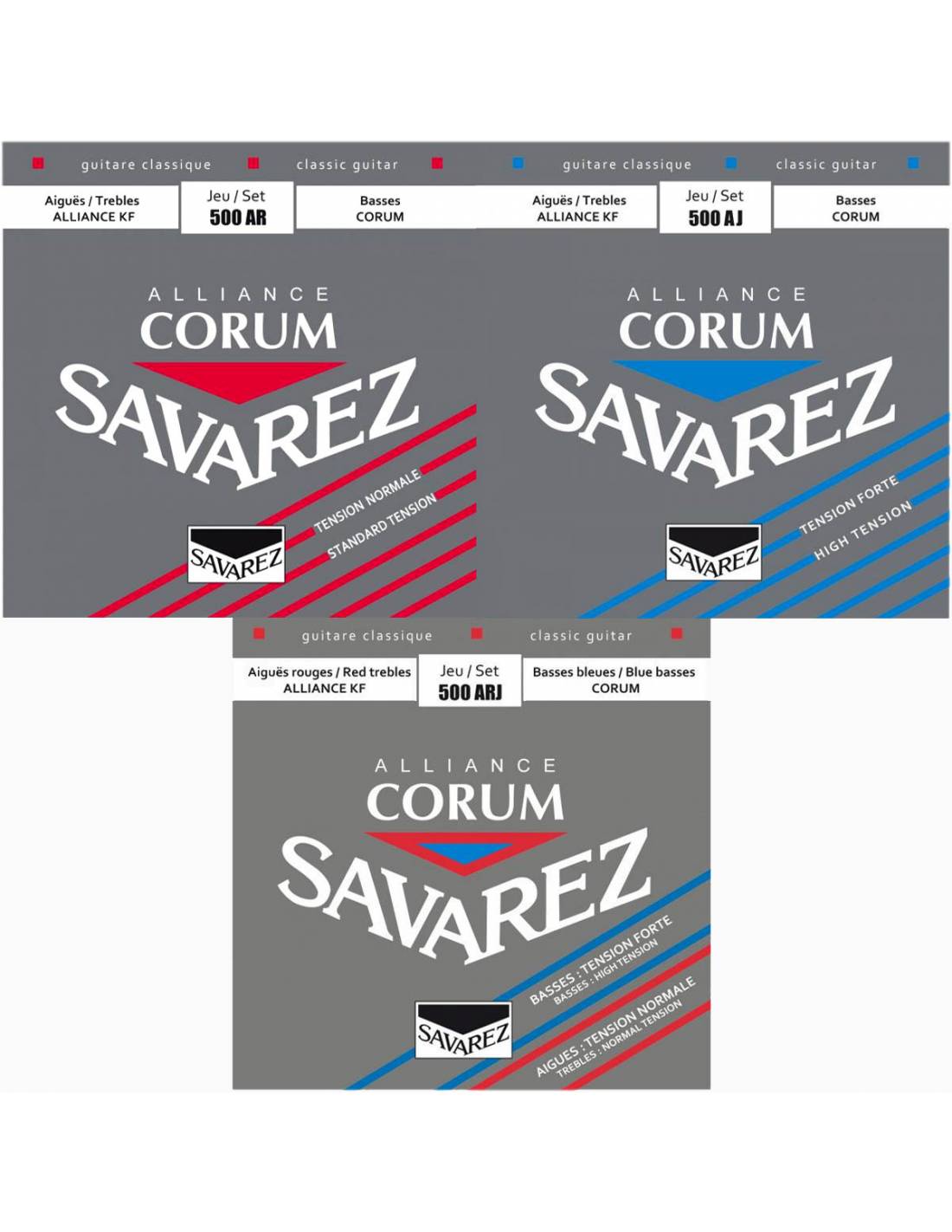 Cordes pour guitare classique Savarez Alliance Corum