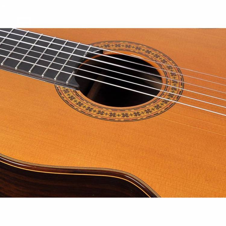 Guitare Estève mod.8  modèle cèdre vue rosace