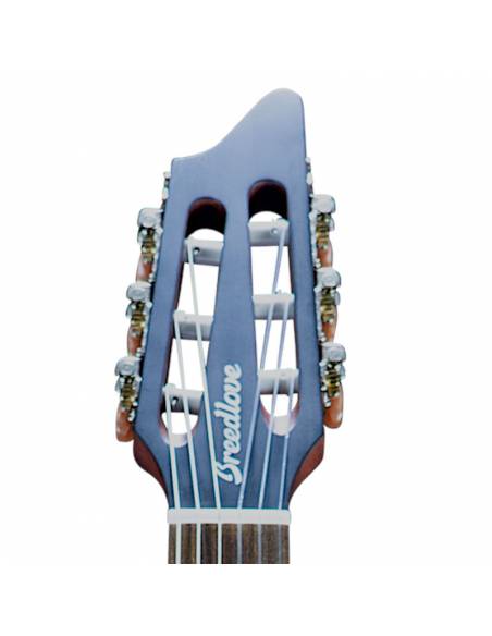Guitare électroacoustique Breedlove Discovery S Concert Nylon CE vue tête face avant.