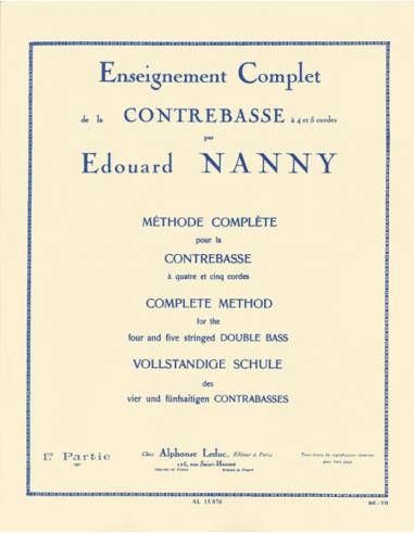 Méthode contrebasse Nanny vol 1