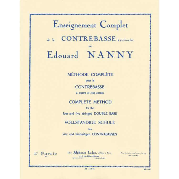 Méthode contrebasse Nanny vol 1