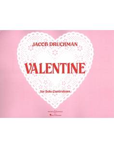 VALENTINE pour contrebasse solo Jakob Druckman